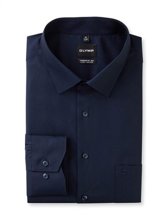 Olymp donkerblauw Olymp Big&Tall overhemd Comfort Fit