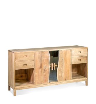 Moycor Aparador 4 cajones 2 puertas teca beige anch. 170 cm