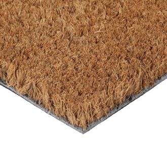 Berkfield Home Durable Door Mat Natural 45x75 cm Tufted Coir in Brown