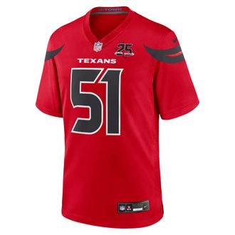 Nike Will Anderson Jr. Houston Texans 25th Season Nike Mens NFL Game Jersey in Red | 67NM0B9G9HF-8PD