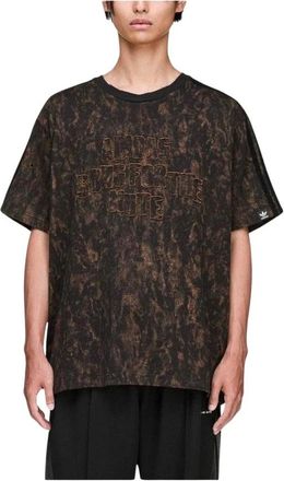 adidas 006 Logo Oversize T-Shirt - Heren - T-shirts - Zwart - S - Katoen - Tops