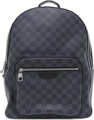Louis Vuitton Damier Graphite Graphite Gray Coated Canvas Backpack (Pre-Owned)