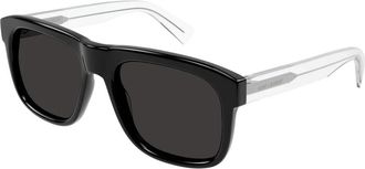 Saint Laurent Zonnebril SL 558 Zwart - Heren - Zonnebrillen - Zwart - 57 MM - Accessoires