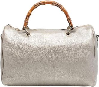 Gucci Pre-owned Leren Handtas - Dames - Vintage Handtas - Beige - ONE Size - Leer - Vintage