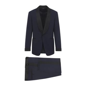 Tom Ford Heren, Pakken, Blauw, Maat: L Zijde