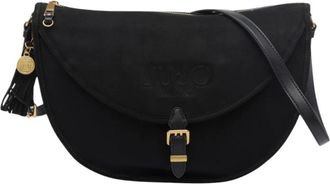 Liu Jo Ageni M Hobo - Dames - Schoudertassen - Zwart - ONE Size - Polyester - Tassen