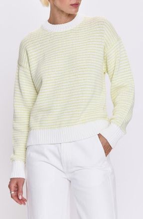 Pistola Denim Aura Stripe Sweater in Limeade at Nordstrom, Size X-Small