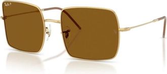 Ray-Ban Vierkante Reverse Zonnebril - Dames - Zonnebrillen - Geel - 54 MM - Accessoires