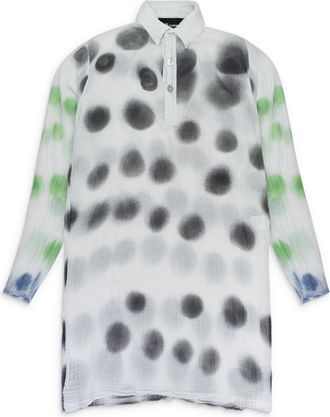 Edward Cuming WHITE POLKA BLOUSE