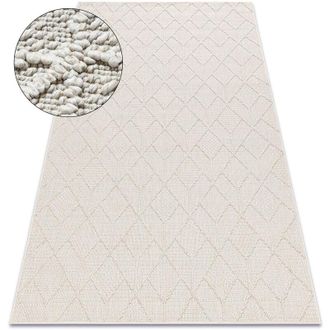 RugsX Rugsx - Alfombra Jersey 19231 Crema - Geom&eacute;trico Estructural, Lazo Boho Beige 180x270 Cm