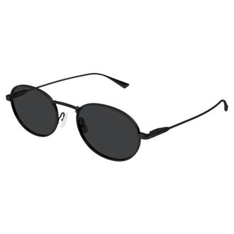 Saint Laurent Sunglasses, female, Black, Size: 52 MM SL 799 Oval Metal Sunglasses
