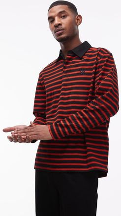 Wood Wood Double A By Wood Wood - Landon - Polo rossa a righe-Multicolore