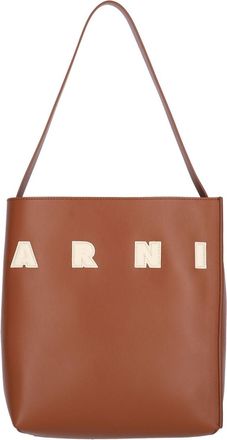 Marni Structured Rectangular Tote Bag With Bold Logo Design