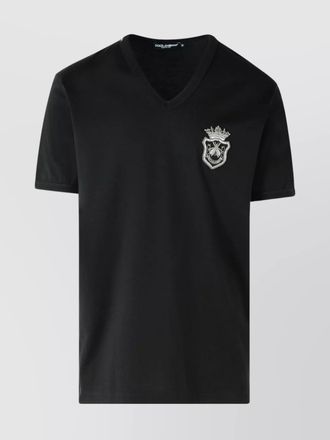 DOLCE & GABBANA UNDERWEAR T-SHIRT - BLACK - STRETCH COTTON