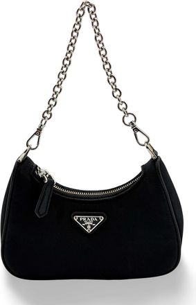 Prada Re-edition Nylon Mini Crossbody Bag Black