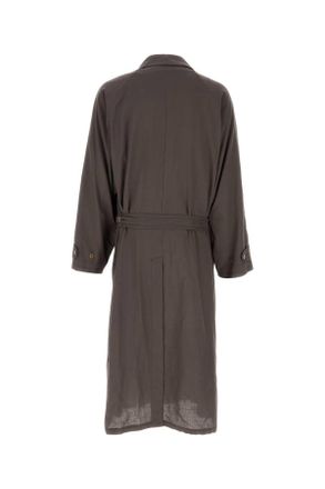 Magliano Mens Chocolate Cotton La Sapienza Trench Coat Taupe