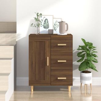 vidaXL Vidaxl - Aparador Madera Contrachapada Marr&oacute;n Roble 69,5x34x90 Cm