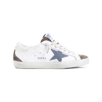 Golden Goose White Color Block Sneakers