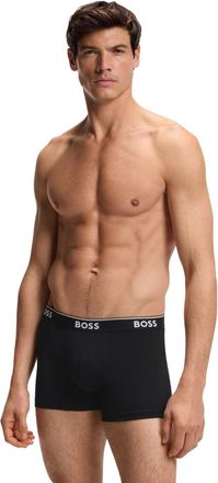 HUGO BOSS Boxershorts met logo voor heren (set van 3) (Zwart/Wit)