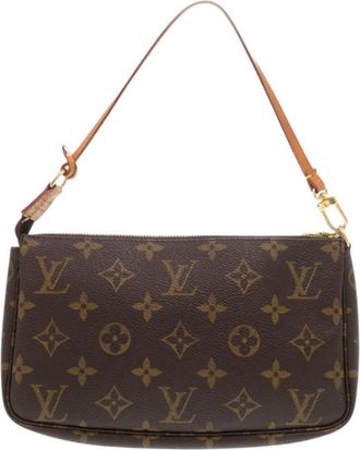 Louis Vuitton Brown Monogram Pochette Pouch (Pre-Owned)