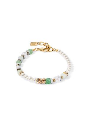 Coeur de Lion Precious Fusion Offset Gold Bracelet in Green at Nordstrom, Size 8.25