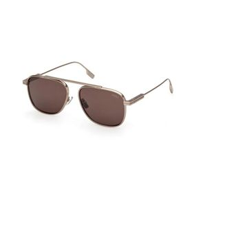 Ermenegildo Zegna Ez0291 35E Sunglasses - male - Zegna - Sunglasses - Brown - 57 MM - Accessories