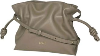 Loewe Pre-owned Flamenco Clutch Bag - Dames - Vintage Schoudertas - Beige - ONE Size - Leer - Vintage