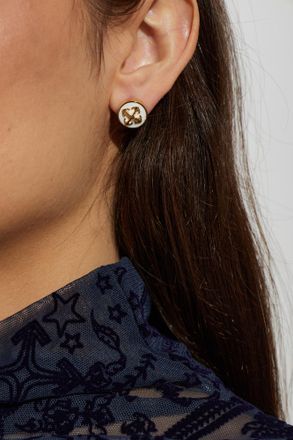 Off-white Brass Earrings, Womens, Gold
