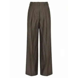 PESERICO Dames, Broeken, Bruin, Maat: XS Katoen