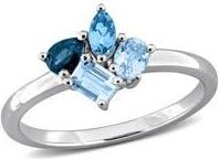 Delmar Blue Topaz Cluster Ring at Nordstrom Rack, Size 8