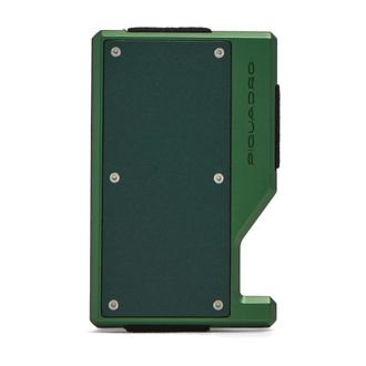 Piquadro Accessoires, Heren, Groen, ONE Size, Katoen, Aluminium Kaarthouder met Mag Safe en Elastische Band