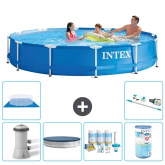 Intex Piscina Con Estructura Redonda - 366x76 Cm - 8-piezas S41755
