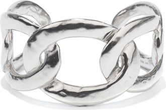 Goossens Lhassa chain-link bracelet - unisex - Brass/Palladium Plated Brass - M - Silver