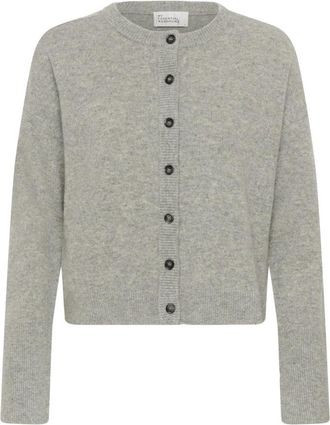 MY ESSENTIAL WARDROBE Cardigans - Dames - Vesten - Grijs - XL - Leer - Truien & Vesten