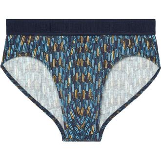 HOM Westgate Mini Briefs HO1 in Blue Print at Nordstrom, Size Xx-Large
