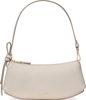 Kate Spade New York loop pebble leather shoulder bag in Cashew Milk at Nordstrom