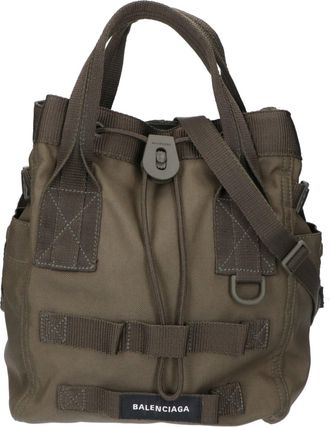 Balenciaga Khaki Nylon Tote Bag (Pre-Owned)