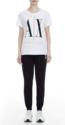 A|X Armani Exchange Womens Icon Project Jogger Sports Trousers Not Applicable, Black (Black 1200), 18 (Manufacturer Size: X-Large)