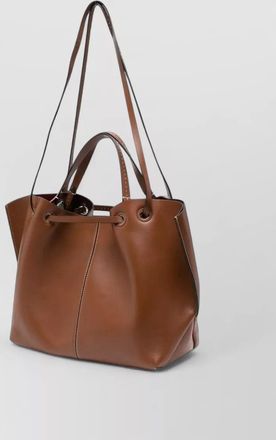 Max Mara leather bucket bag