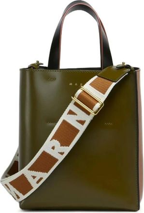 Marni Tassen, Dames, Bruin, ONE Size, Stijlvolle Schoudertas