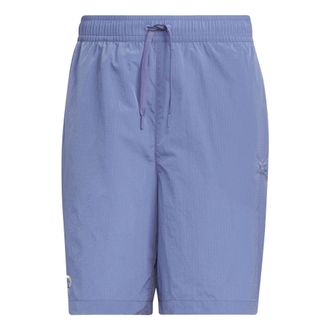 adidas Trefoil Logo Play Football Graphic Light Woven Shorts Asia Sizing Purple IW6314