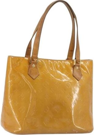 Louis Vuitton Pre-owned Patent Leather Hand Bag - Dames - Vintage Schoudertas - Bruin - ONE Size - Leer - Vintage