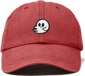 Dalix Whisper Ghost Dad Cap in Washed Red at Nordstrom