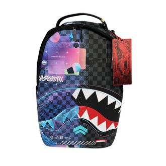 Sprayground Peeking Character Check 910B8872NSZ Backpack Unsiex Black Bag SPR234