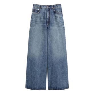 Sportmax Sportmax, Wide Jeans, female, Blue, Size: W26 Five-Pocket Jeans