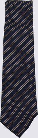 Ermenegildo Zegna Ties Blue And Green-Uomo