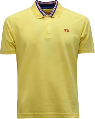 La Martina Tops, Heren, Geel, S, Casual overhemd