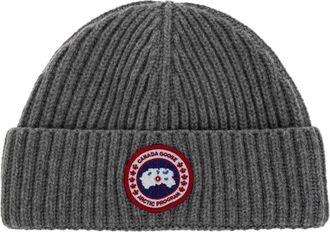Canada Goose Cashmere Blend Rib Toque - unisex - Accessoires - Grijs - Maat: ONE Size Kasjmier
