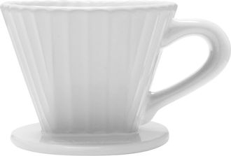 Chantal 8 ounce Lotus Ceramic Pour Over Coffee Filter in White at Nordstrom