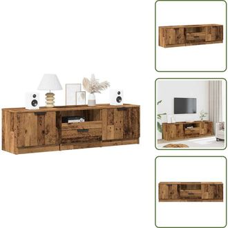 vidaXL Mobile per TV - vidaXL Mobile Porta TV in Legno Vecchio 140x35x40 cm in Truciolato - Armadio in truciolato